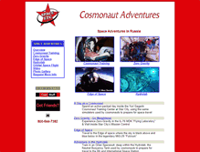 Tablet Screenshot of cosmonautadventures.com